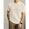 2026 Summer Men's Polo Shirt Knitted Shirt Short Sleeve Collar Half-Zip Fashion Casual Shirt
