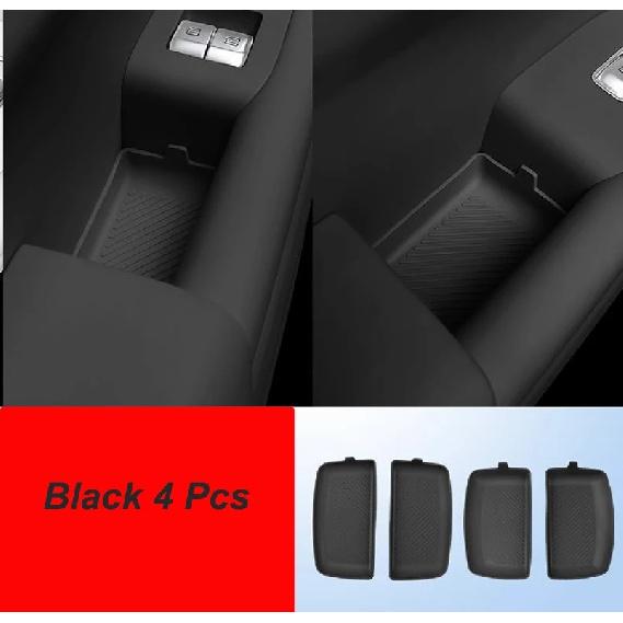 For Leading Ideal LiXiang 2024 L7 L8 L9 Car Interior Door Handle Silicone Storage Mat Door Slot Protective Mat