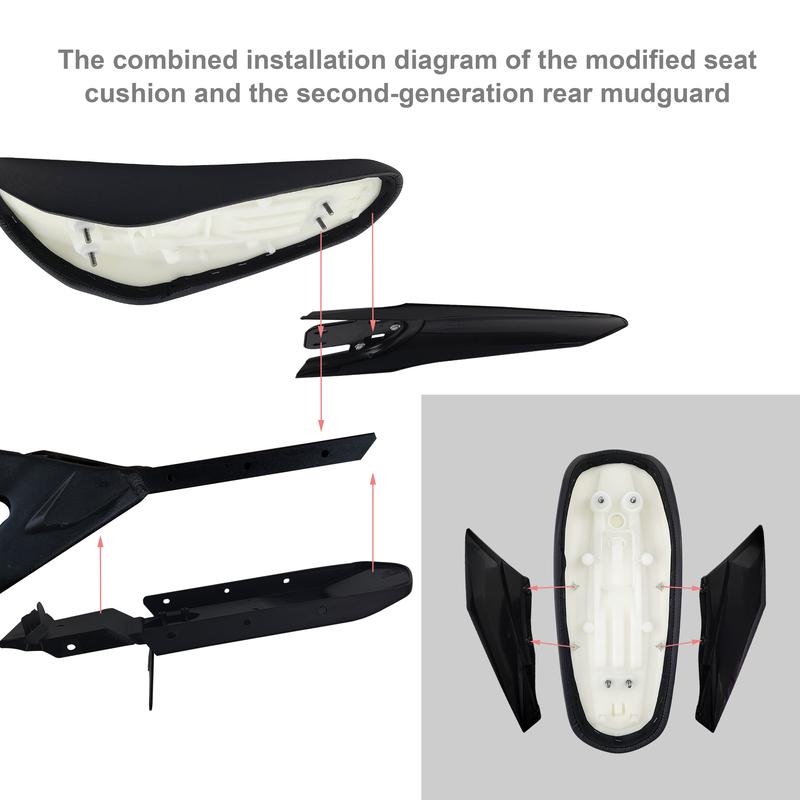 LINGQI Side Fender for Second-Generation Longer Rear Fender Fit To  Light Bee X and S.