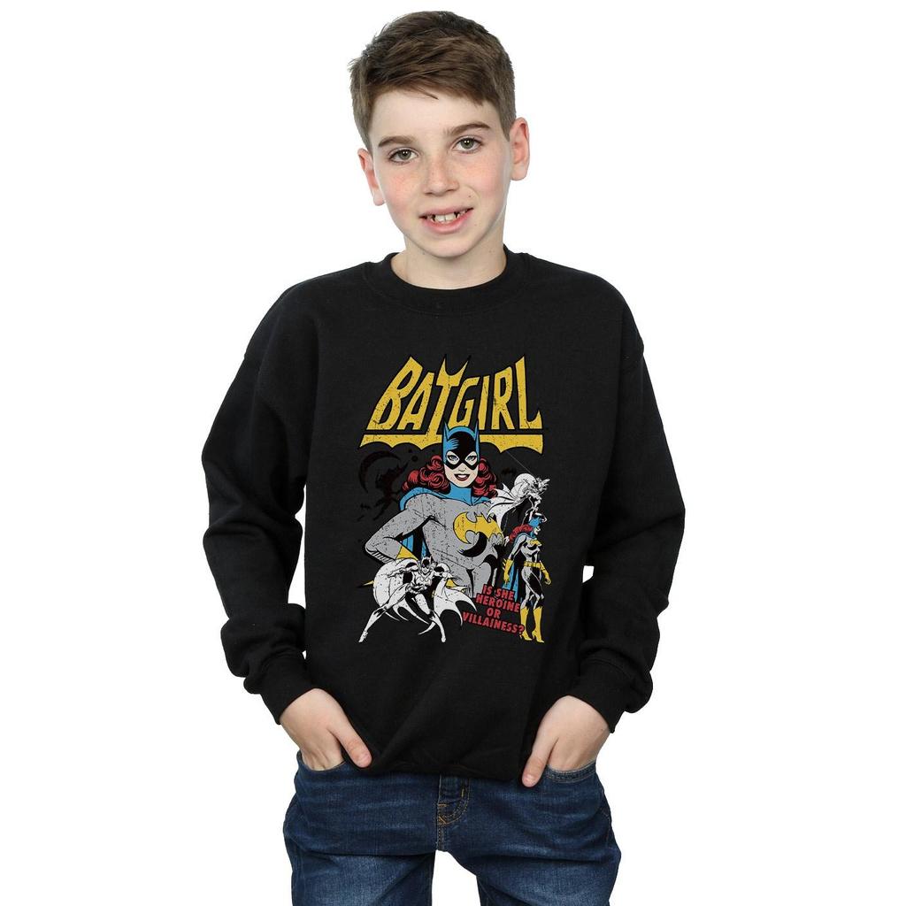 DC Comics Boys Batgirl Heroine or Villainess Sweatshirt