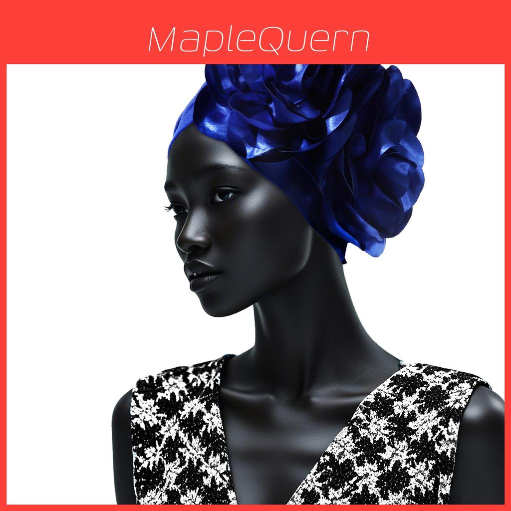 Ethnic Floral Headscarf Hat With Logo For Womens Fashion Festivals