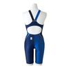 Mizuno Stream Ace Race Open Back Half Suit Size for Competitive Swimming and Challenge FINA Swimming Women's (N2MG2720, XL, Navy/Blue) Swimmers.
