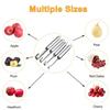 Edelstahl-Fruchtentkerner, rote Datteln, Apfel- und Birnenentkerner, Obstkernentferner, Schneidemesser, Obst- und Gemüsewerkzeuge