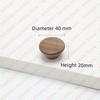 NAIERDI Solid Wood Cabinet Handles Modern Single Hole Wooden Pulls Octagon Round Knobs for Kitchen Cupboard Wardrobe Hardware