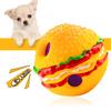 Interactive Dog Toy Shaped Ball for Aggressive Chewers - Teeth Cleaning Ball for Small Breed Dogs, Orange, for Indoor and Outdoor Play