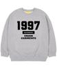 UNION GARMENTS [Fleece-Lined] 1997 Authentic Oversized Sweatshirt Gray