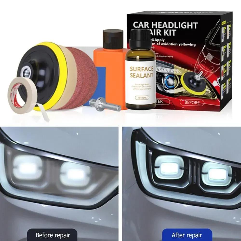 Auto Headlight Repair Refurbishment Tool Car Lamp Shade Scratches Repair Polishing Maintenance Cleaning Antioxidant Coating