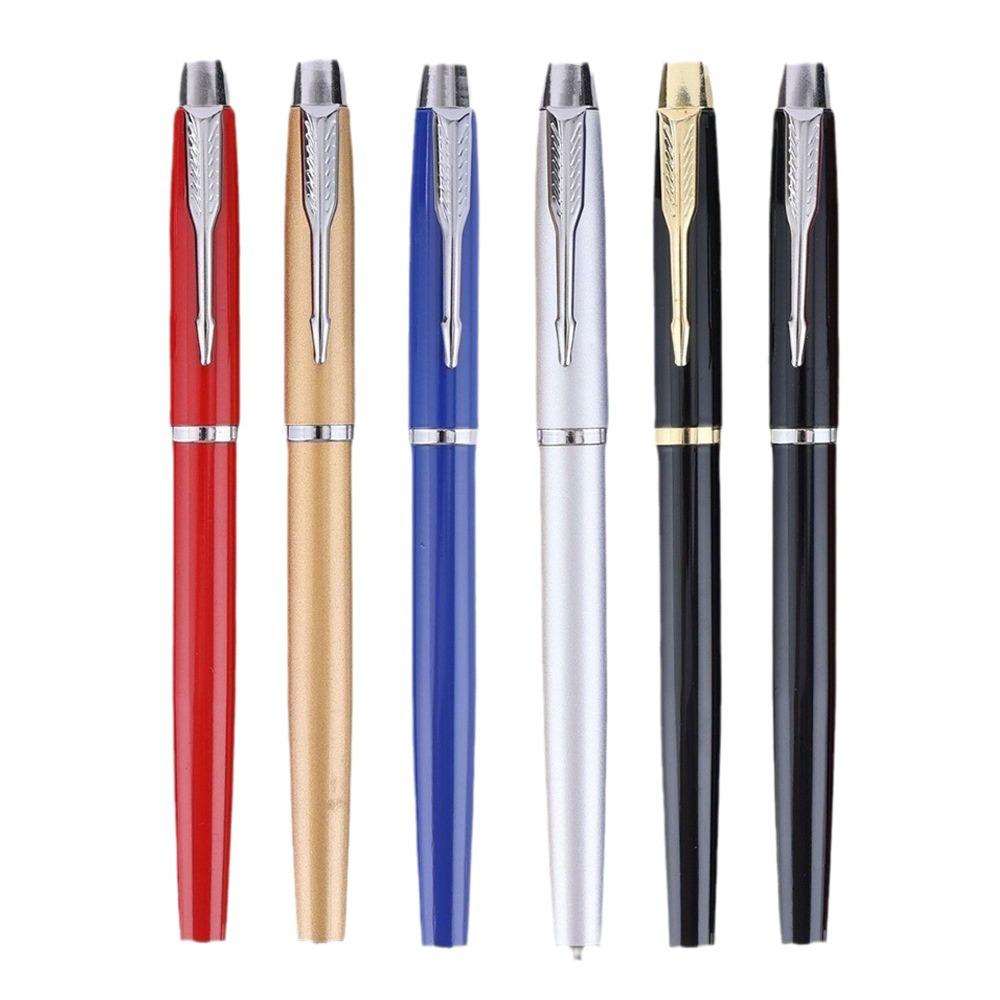 Black Metal Signature Gel Pen with Custom Logo Engraving