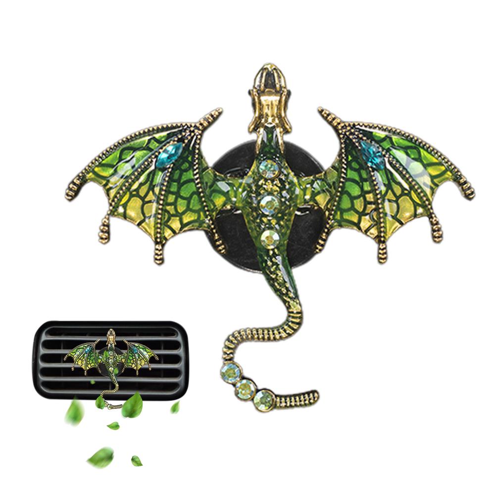 Dragon Car Osvěžovač vzduchu klip Roztomilý malý létající Dragon Vent klip Difuzor Auto Difuzor Vent Outlet Spona drahokamu do auta