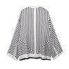 Fashion Style 2024 Autumn New Women's Clothing Stylish Geometric Stripes Loose Long Sleeves Positioning Print Shirt