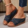 Fashion Shoes Sandals Women Summer Elegant Women Shoe Slip On Ladies Shoes Wedge Women's Sandals Casual Female Slippers Woman Footwear