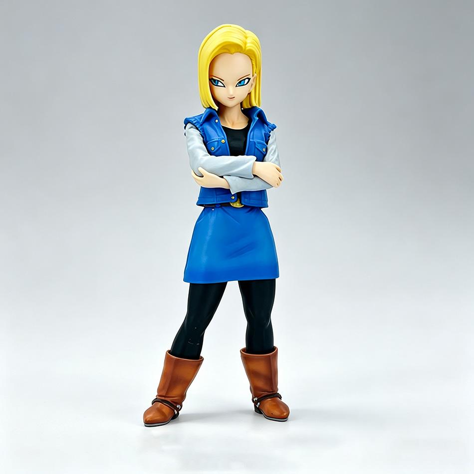 24CM Dragon Ball Z Android 18 17 Anime Figure Action Figure Pvc Model Statue Collection Decoration Toys Ornaments Xmas Gifts