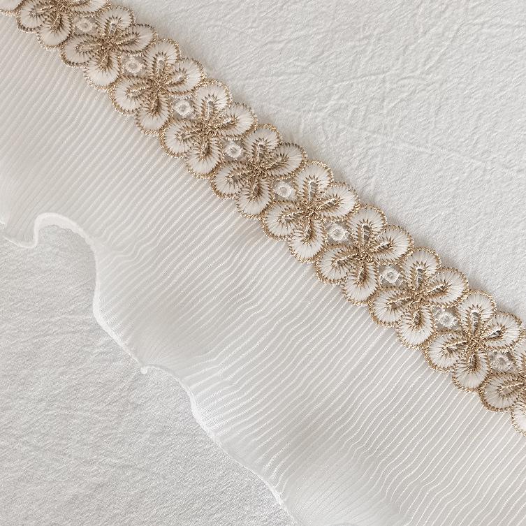 European Butterfly Floral Lace Curtain Trim & Table Edge Decoration