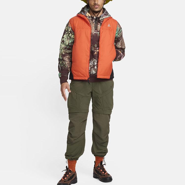 Nike ACG Therma-FIT ADV Rope De Dope Logo Print Color Block Waterproof Comfortable Full-Zip Vest Men Vest Cosmic-Clay DQ5777-809