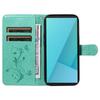 For Sony Xperia 10 VII PU Leather Cases Flower Pattern Wallet Stand Phone Cover with Strap