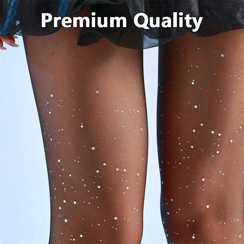 Women's Glossy Stockings Sexy Sequin Pantyhose Stockings