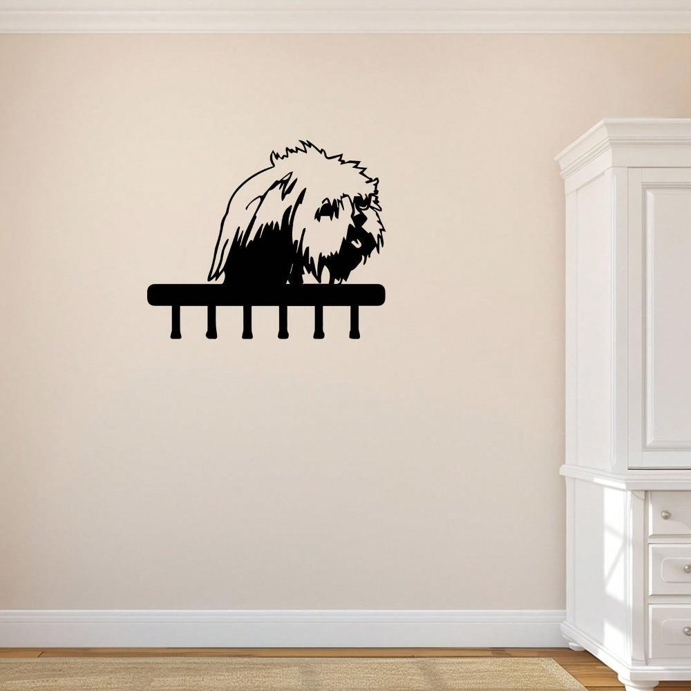 Moderner Hunde Schlüsselhalter Wandmontierte Aufbewahrung für Eingangsbereich Wohnzimmer