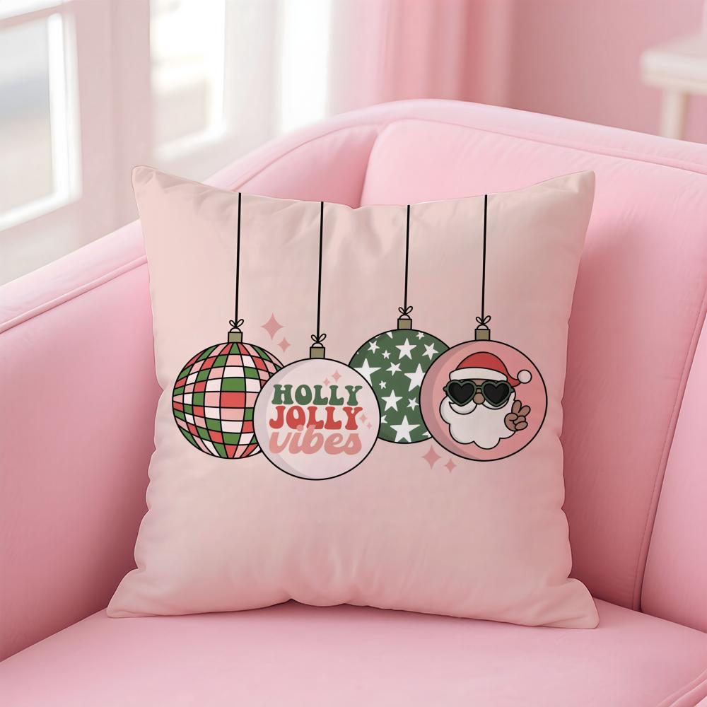

Cute Santa Claus Christmas Cushion Cover Premium Comfort Reversible Pillow Cove -Two in One Design for Any Room & Car Interior 30cmx30cm