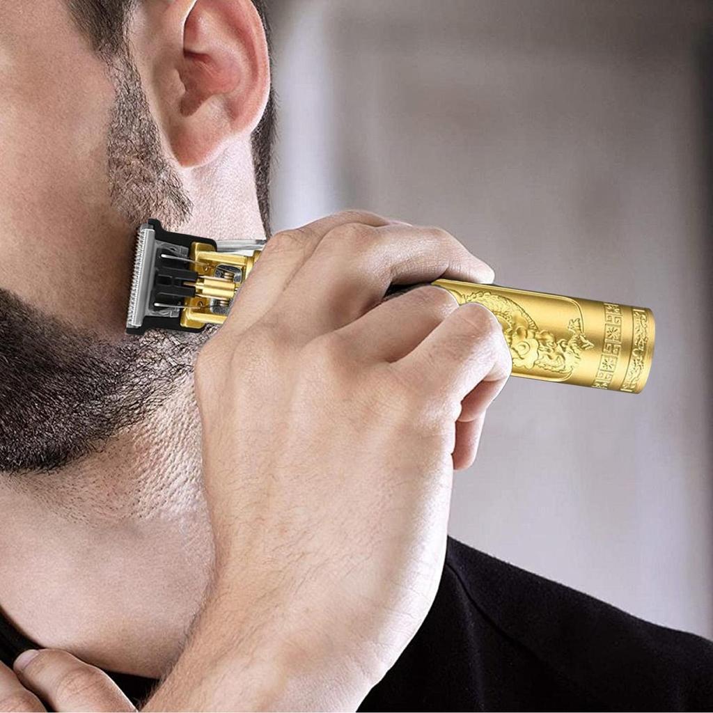 Barber Cordless Hair Trimmer Precision Gapped Carving Clipper Professional Electric Finish Cutting Machine