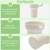 30/40oz Silicone Vacuum Bottle Bottom Anti-Slip Sleeve Cover Thermos Cup Protective Sleeve with Straws Plugs Sealing Lids
