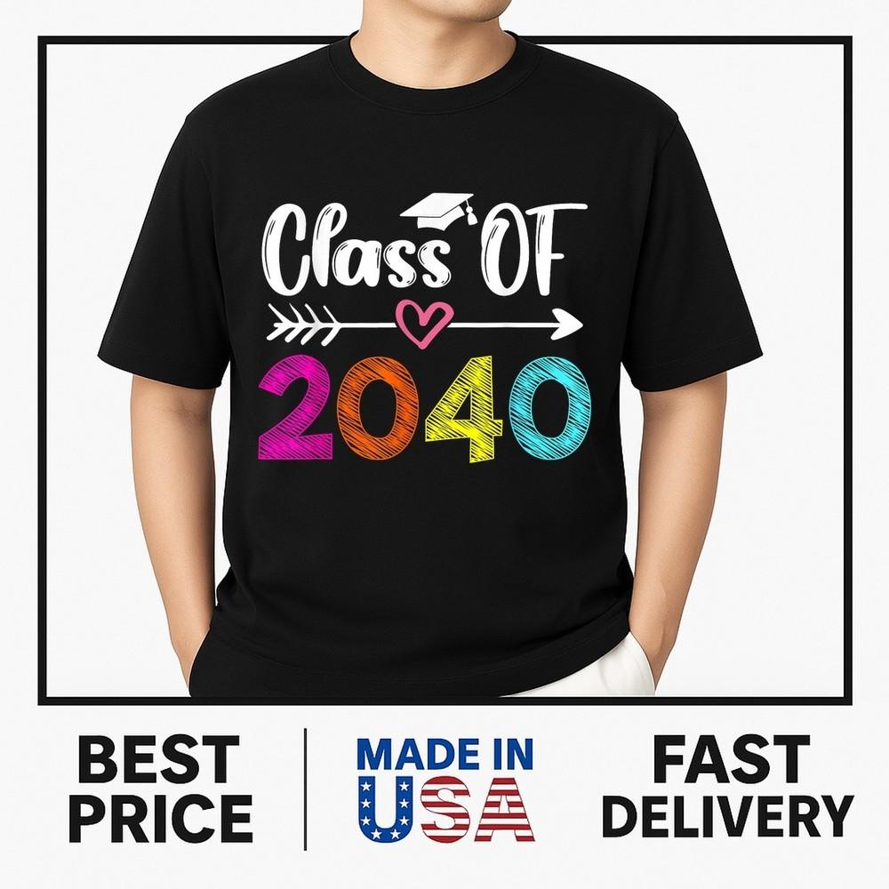 Класс 2040 года Расти вместе со мной Первая неделя в детском саду Футболка ГОРЯЧИЙ ТОВАР Унисекс Футболка S