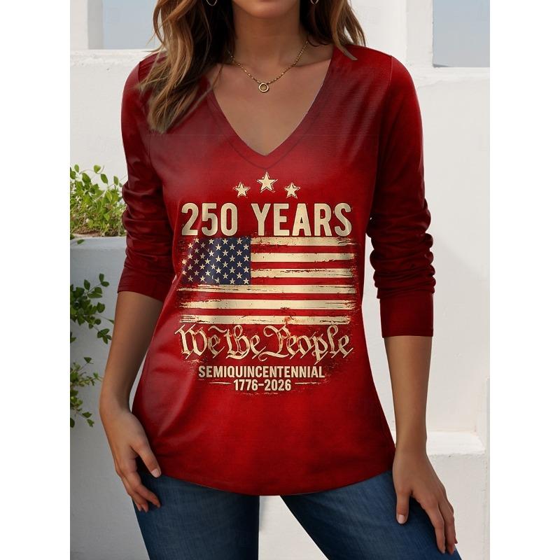 Women's T-shirt Summer 3D Print Casaul Long Sleeve Polyester Tops Women Clothing