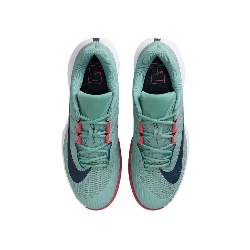NikeCourt Air Zoom Vapor Pro 3 HC Cannon Armory Navy Men Sneakers Teal White Adobe FZ2161-004