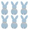 6PCS/Set Easter Bunny Felt Cutlery Holder Bag Tableware Knife Fork Cover Bag Party Accessories Happy Easter Party Decorations