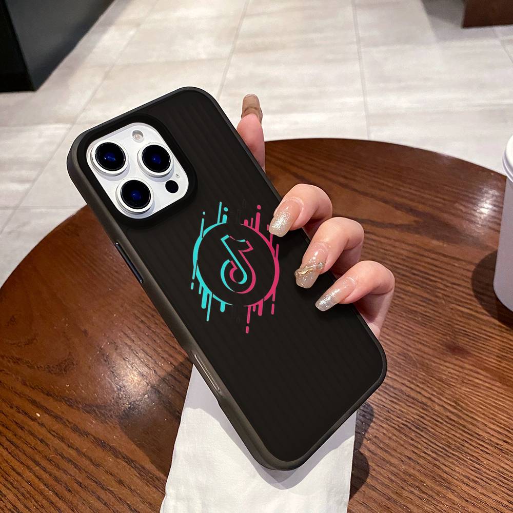 

Логотип T-TikTok для iPhone 17 16 15 14 Plus 13 12 11 Pro Max С ударопрочным защитным чехлом для телефона iPhone 15 plus