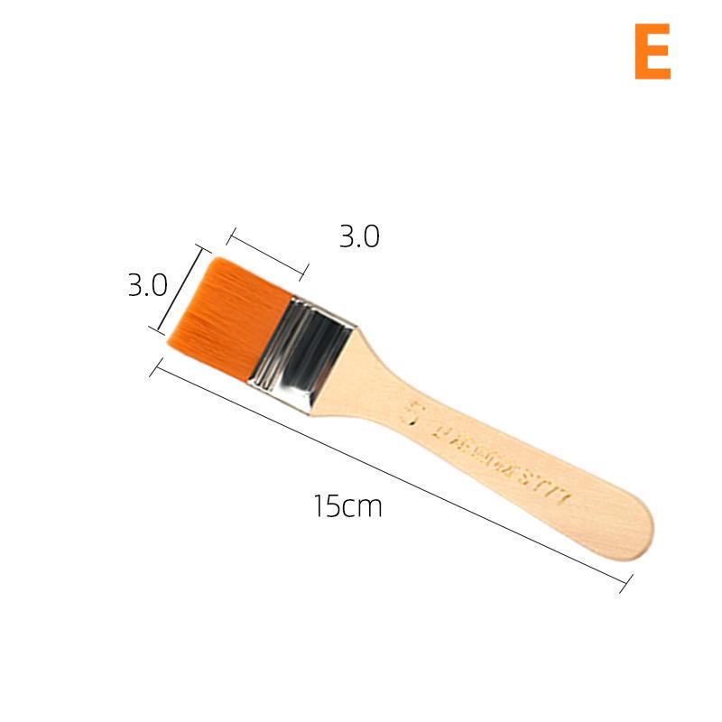 Набор гибких нейлоновых кистей для рисования акрилом, маслом, акварелью E