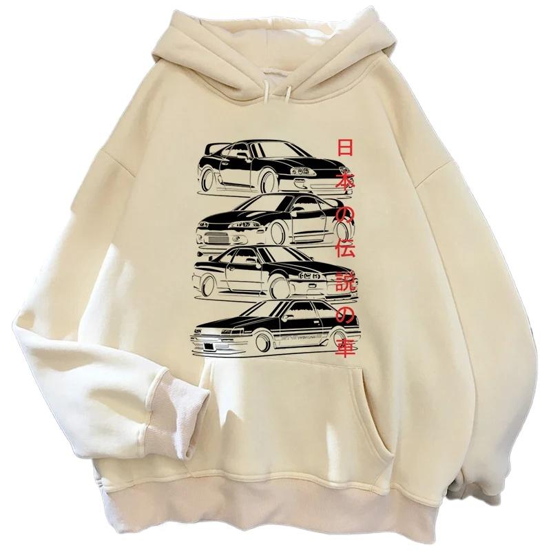 Jdm Printed Hoodie Men Casual Fashion Hooded Shirt Man Long Sleeves Pullover Hoodies & Sweatshirts Men’s