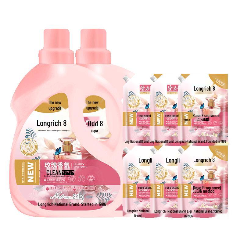 Longliqi Rose Fragrance Laundry Detergent Set