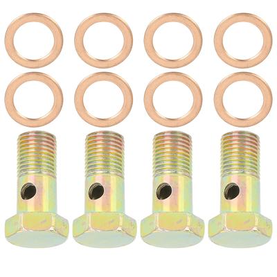 Emsoulnioi Banjo Hose Tool M12x1.25mm Metric Thread Banjo Bolt Brake Accessories Adapter M12 4 Pcs Set
