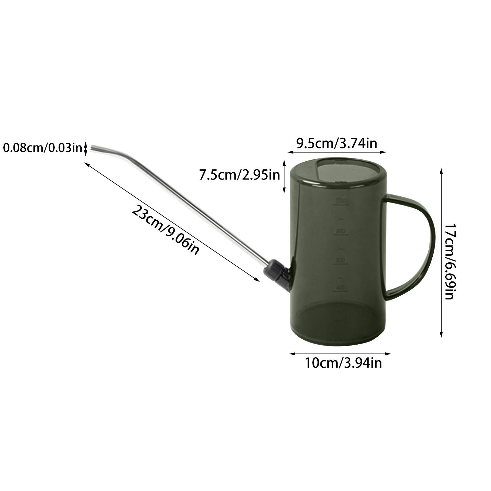Large Stainless Steel Long-mouthed Watering Can For Home Use Plant Watering Spray Pot Plant Irrigation Tool Garden Supplies серый