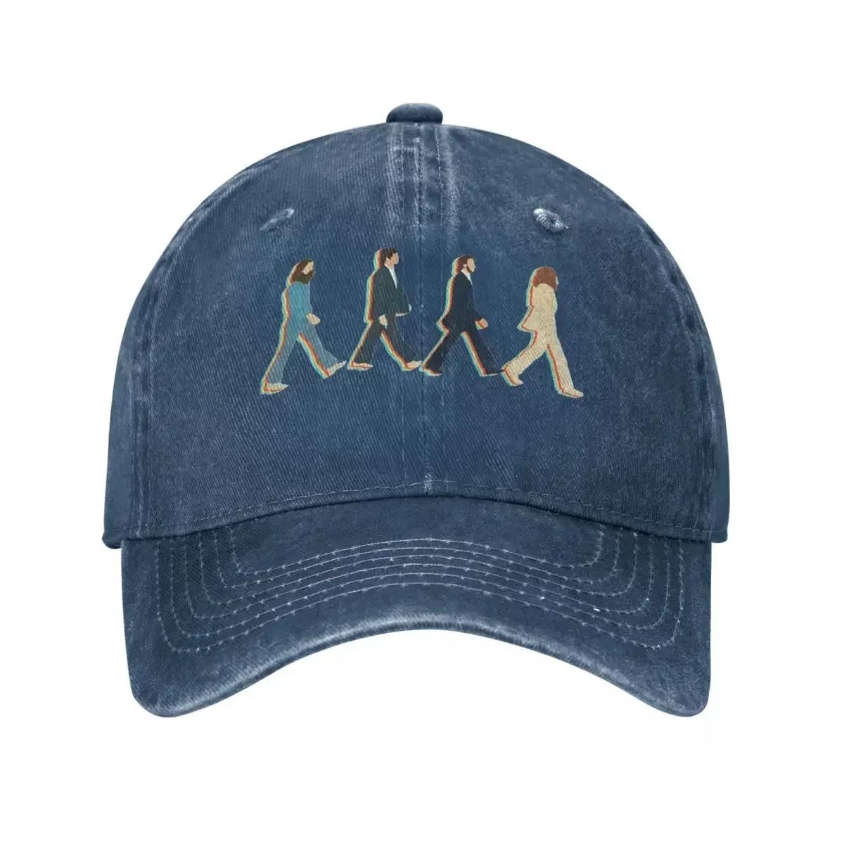 Plpa cap Casual Road Muziek The Beatle Baseballpetten Unisex Stijl Verweerd Denim Hoofddeksels Outdoor Reizen Verstelbare Pasvorm Petten Pet One Size