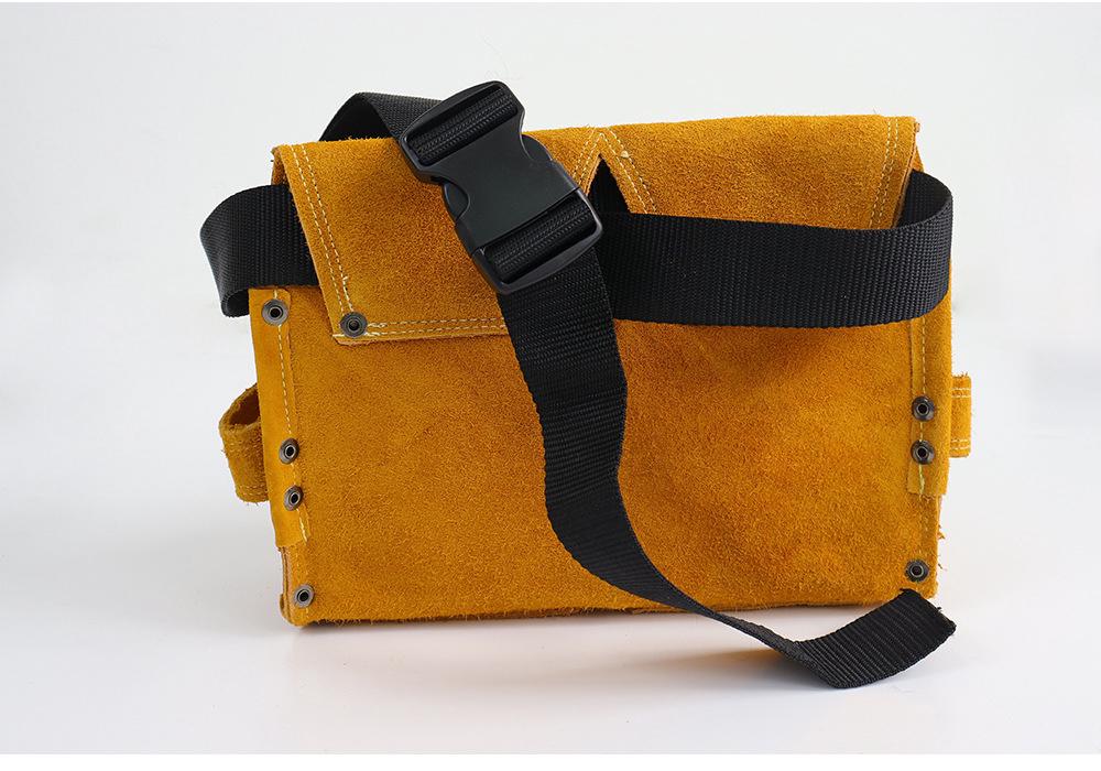 Multi-Functional Carpenter's Nail Apron Tool Belt - Wear-Resistant Nail Pouch Waist Bag for Construction Site.