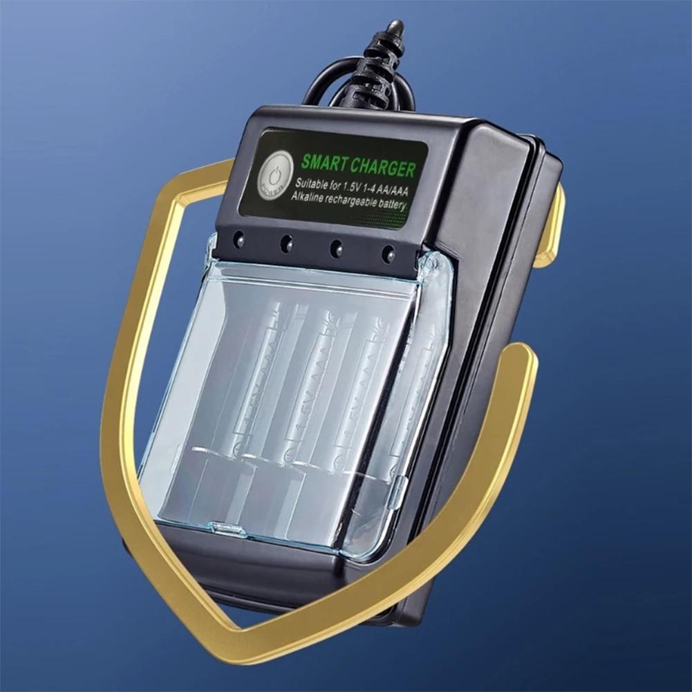 4 Slots Battery Charger Independent Charging Speedy Smart Charger Intelligent Battery Charger for 1.5V AA/AAA Batteries Charger