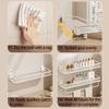 Wall Mounted Acrylic Shower Shelf Stainless Steel Storage Organizer Rack  Shower