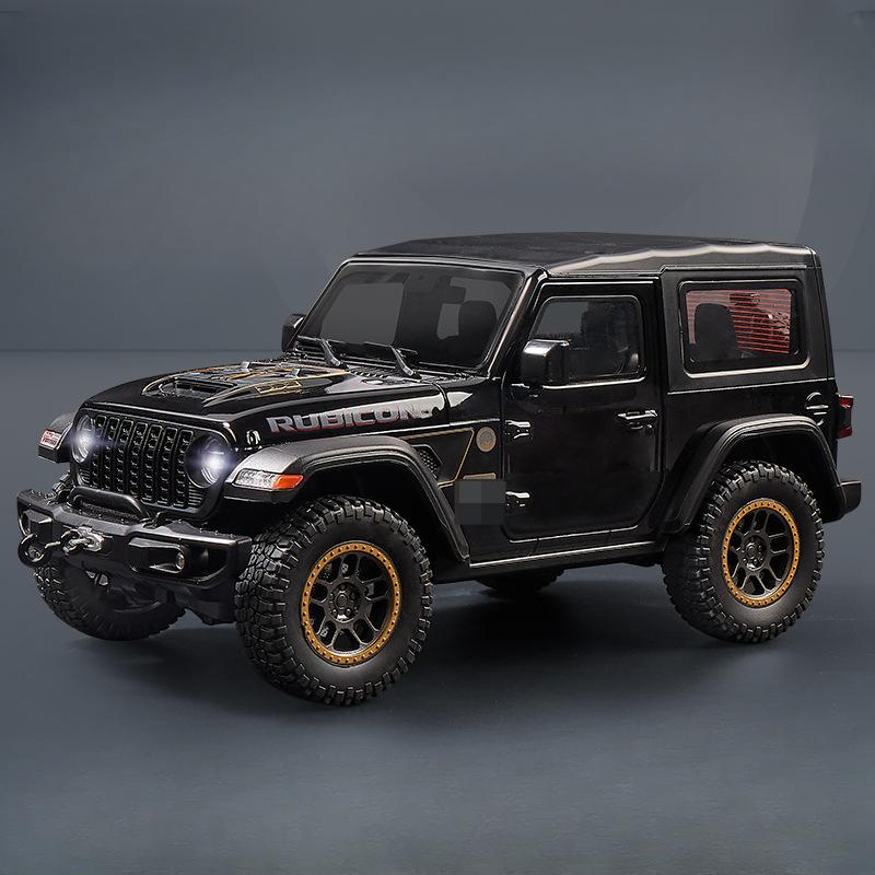 

1/18 Wrangler Robin Hood SUV литой игрушечный автомобиль модель литой литой четырехколесной подвески дверь автомобиля может быть открыта игрушки модели транспортных средств коллекционные подарки чёрный