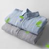 Linen Long Sleeve High DSS125 [East Rain] 100% Shirt, Men's Button-Down, Cool, Breathable, Lightweight, Sleeve/Short 2-Way, Quality, Natural, Plain,