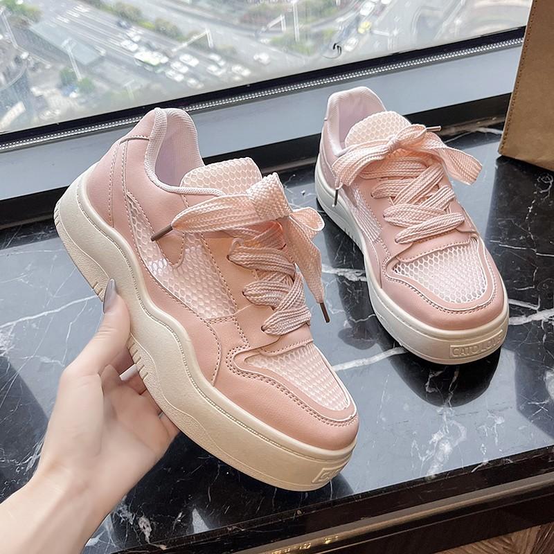 

Белые туфли, женская обувь, новая осенняя универсальная весенне-осенняя повседневная спортивная обувь для доски 40 розовый