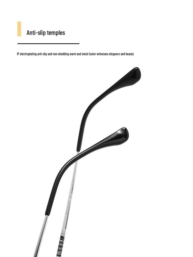 New Model 8579T Polygon Retro Pure Titanium Eyeglass Frames - Super Light Myopia Glasses, Large Frame