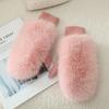 Women's Winter Warm Faux Fox Fur Gloves from Russia