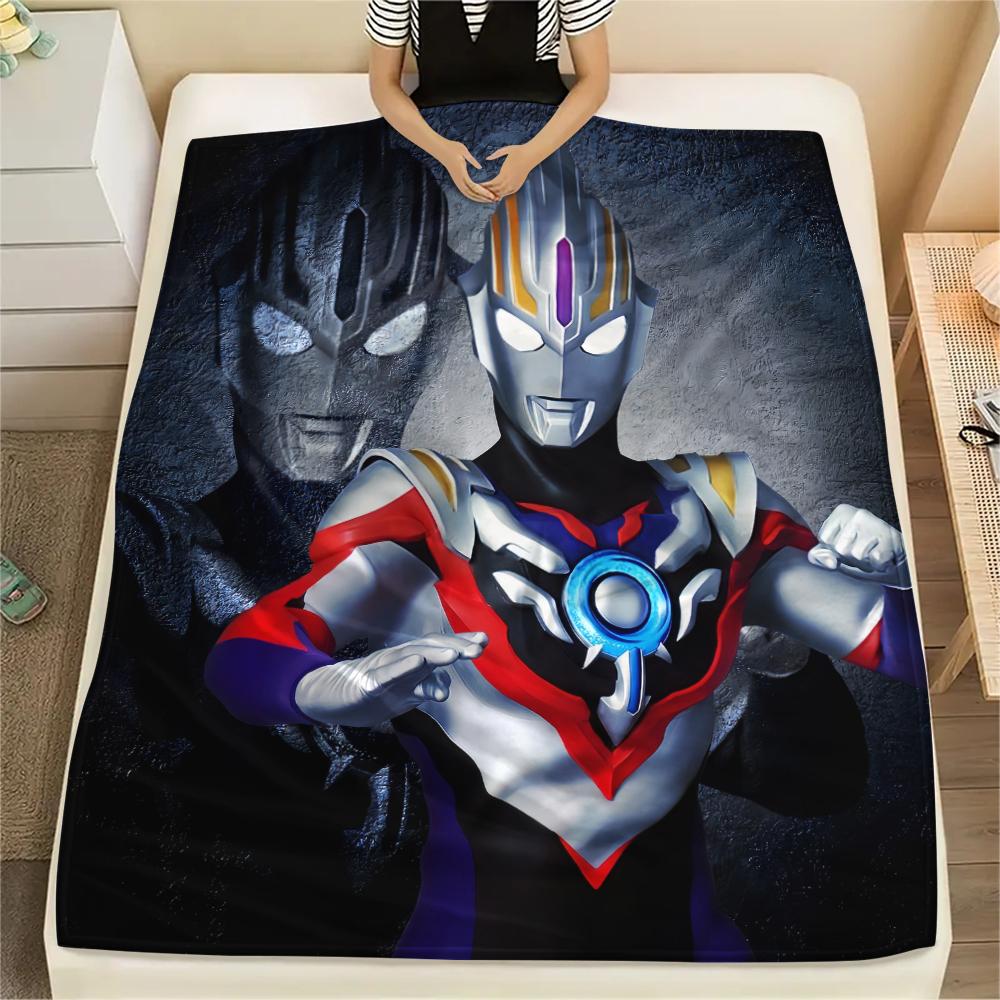 Ultraman battle scene artwork Blanket, Cozy Throw for Bedroom, Ideal Gift for Ultraman Fans.chl 75x90cm
