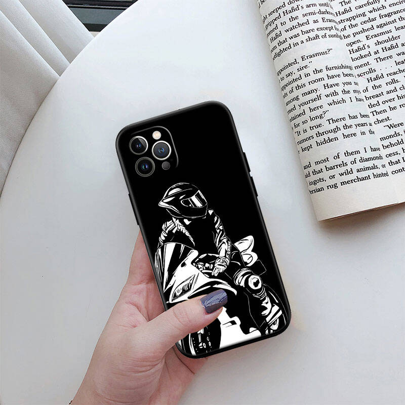 MH92 Motorcycle Racing Phone Shell Case for iPhone 7 8 11 12 13 14 15 16 17 16E XS Pro Max XR X SE Air
