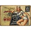 Whiskey Bar Vintage Decor Signs Retro Metal Signs Man Cave Garage Outdoor Wall Plaques Bar Funny Room Decor Vintage Pub Signs