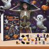 Horror Statue Countdown Calendar 24 Days Holiday Countdown Small Creepy Resin Figurines For Shelf Fireplace Desktop Home TV