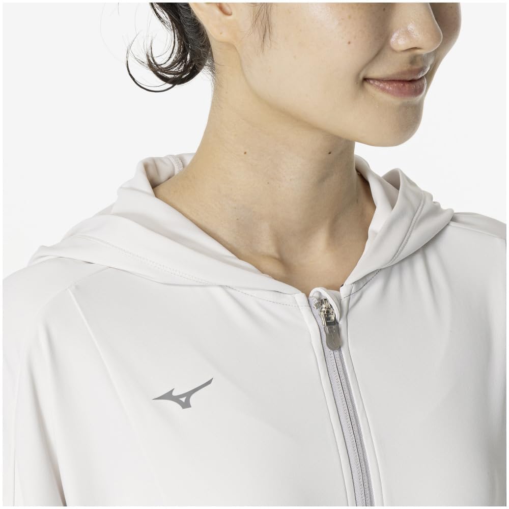 Mizuno Stretch Smooth Training UV White 32MCB870 Women's Hoodie, Protection, Sand,