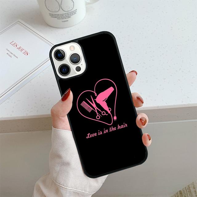 Hair Scissors Phone Case For iPhone 17 Air 14 15 16 13 12 Cover For Apple 14 15 16 Pro Max 6S Plus Coque