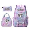 Cr7 Ronaldo 67 Print Student Rugzak Set met Lunchtas Etui Tienermeisjes School Reis Dagrugzak